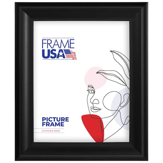 Frame USA Verona Narrow Black Single Image Picture Frame